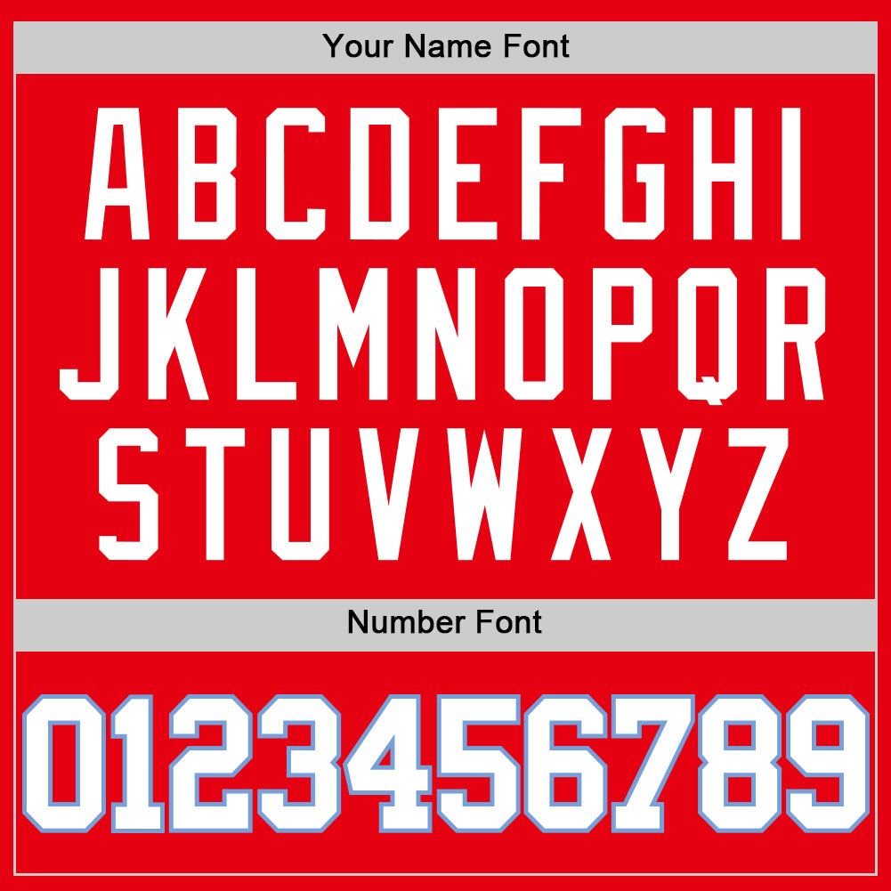 Custom Fire Red White-Light Blue Authentic Basketball Jersey