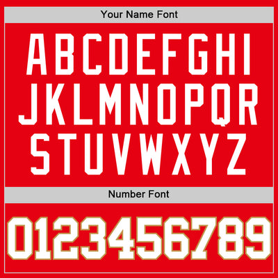 Custom Fire Red White-Old Gold Authentic Basketball Jersey