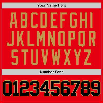 Custom Fire Red Black-Old Gold Authentic Basketball Jersey