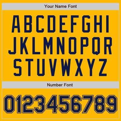 Custom Gold Navy Authentic Baseball Jersey