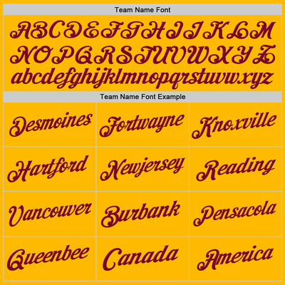 Custom Gold Maroon Authentic Throwback Basketball Jersey