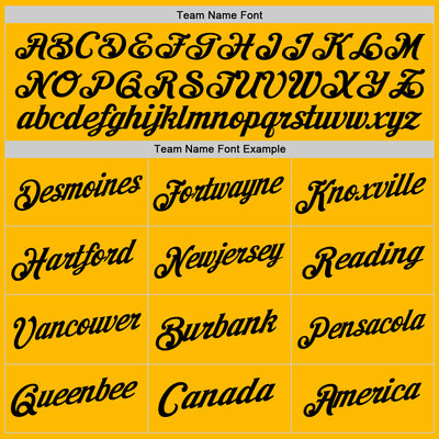 Custom Gold Black Authentic Throwback Basketball Jersey