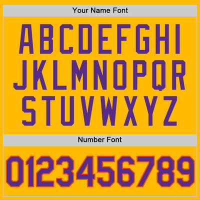 Custom Gold Purple-Orange Authentic Throwback Basketball Jersey