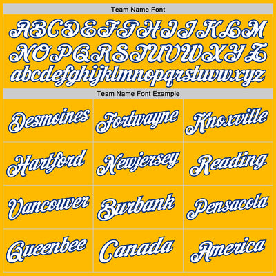 Custom Gold White-Royal Authentic Throwback Basketball Jersey