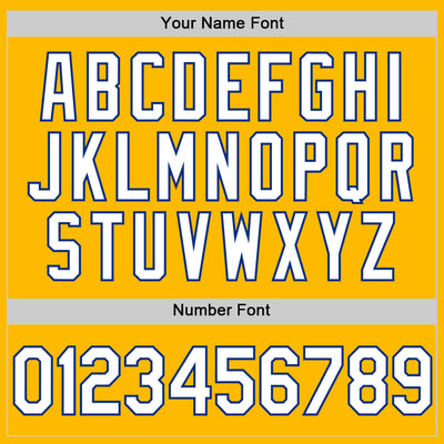 Custom Gold White-Royal Authentic Throwback Basketball Jersey