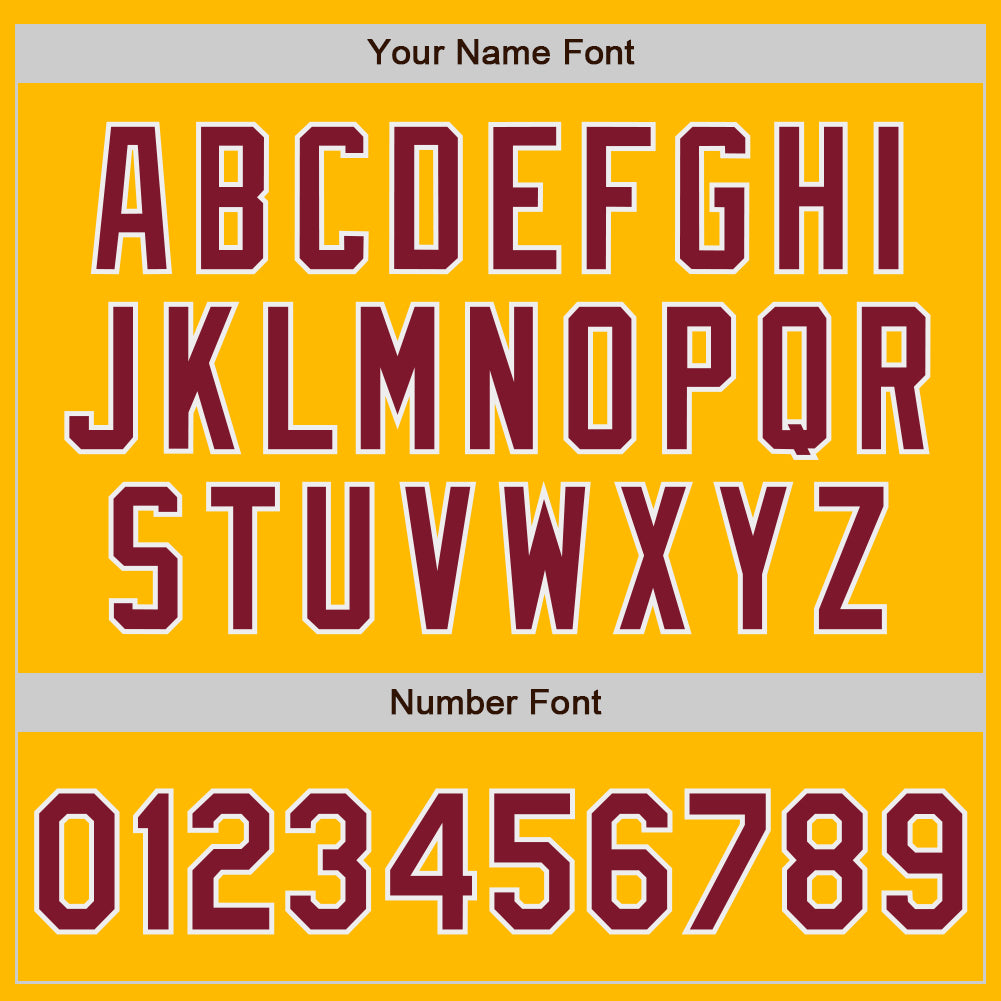 Custom Stitched Gold Crimson-White Baseball Pullover Sweatshirt Hoodie