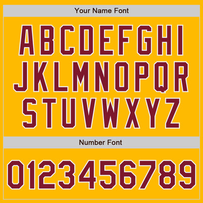 Custom Stitched Gold Crimson-White Baseball Pullover Sweatshirt Hoodie