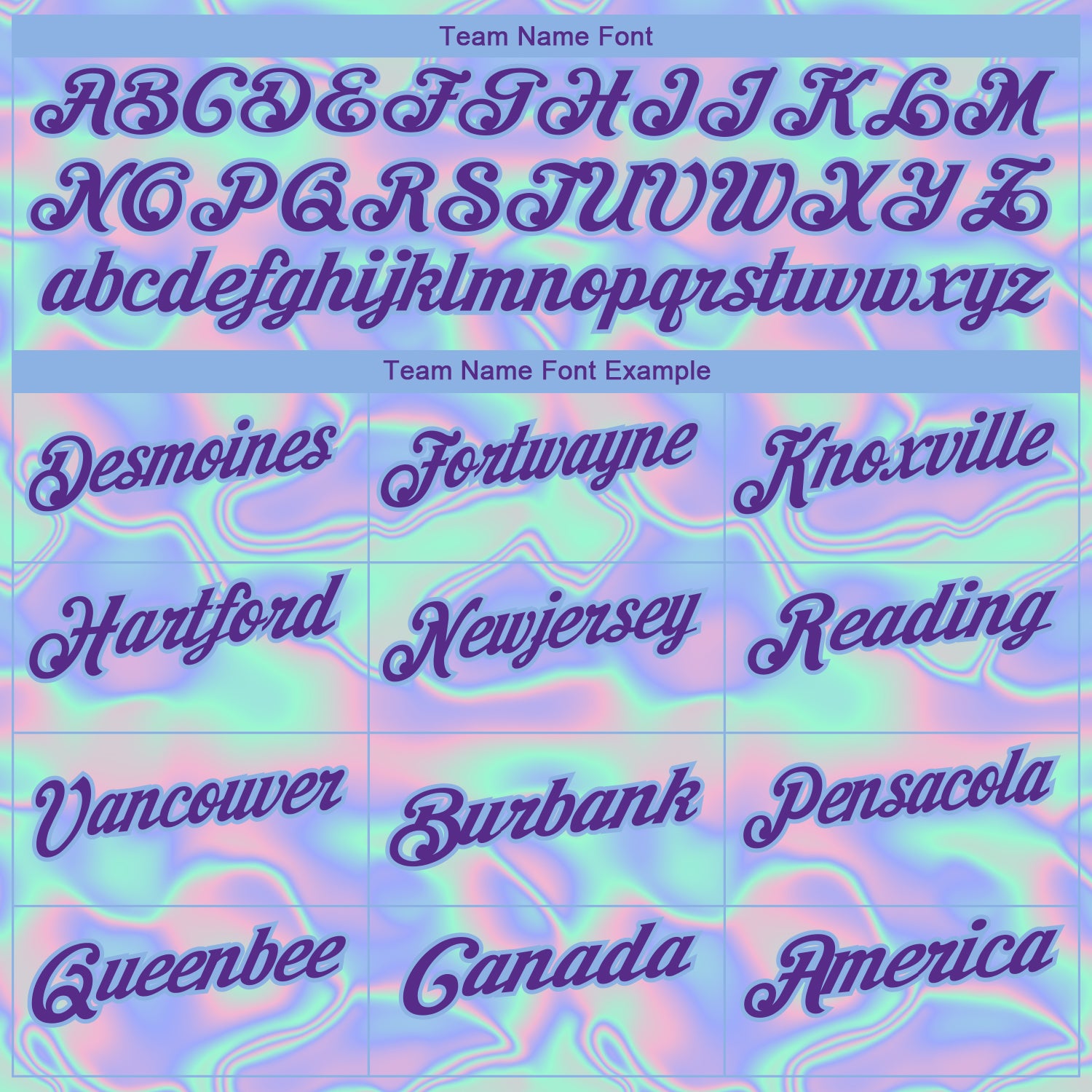 Custom Light Blue Purple 3D Pattern Design Abstract Trendy Holographic Vaporwave Style Performance Golf Polo Shirt