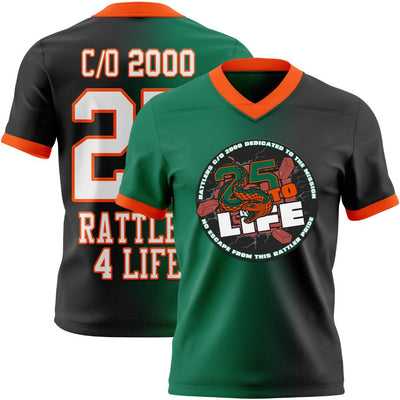 Custom Team C/O 2000 25th Anniversary Football Jersey