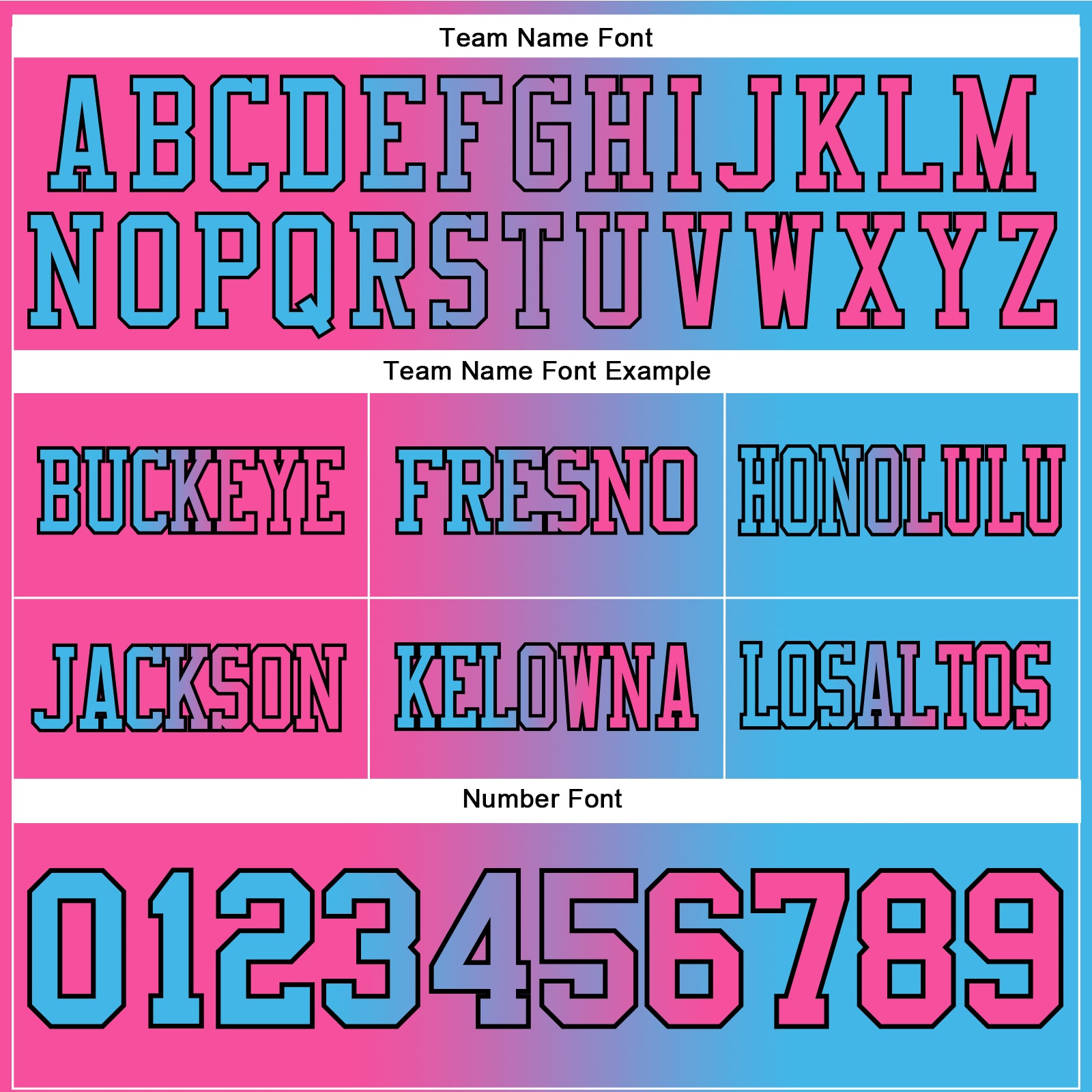 Custom Sky Blue Pink-Black Authentic Gradient Fashion Football Jersey