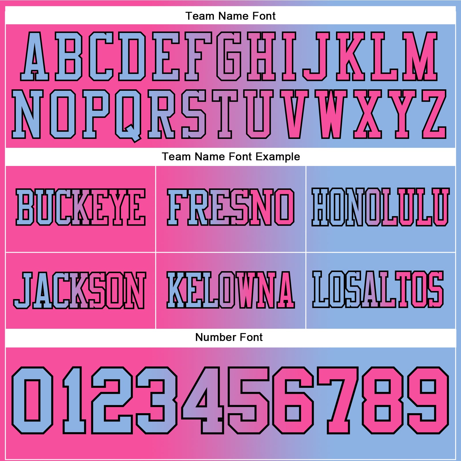 Custom Light Blue Pink-Black Authentic Gradient Fashion Football Jersey