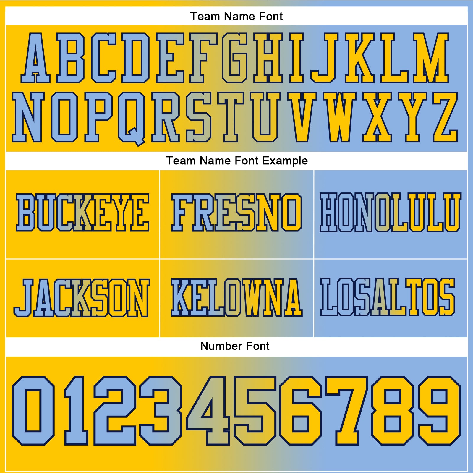 Custom Light Blue Yellow-Navy Authentic Gradient Fashion Football Jersey