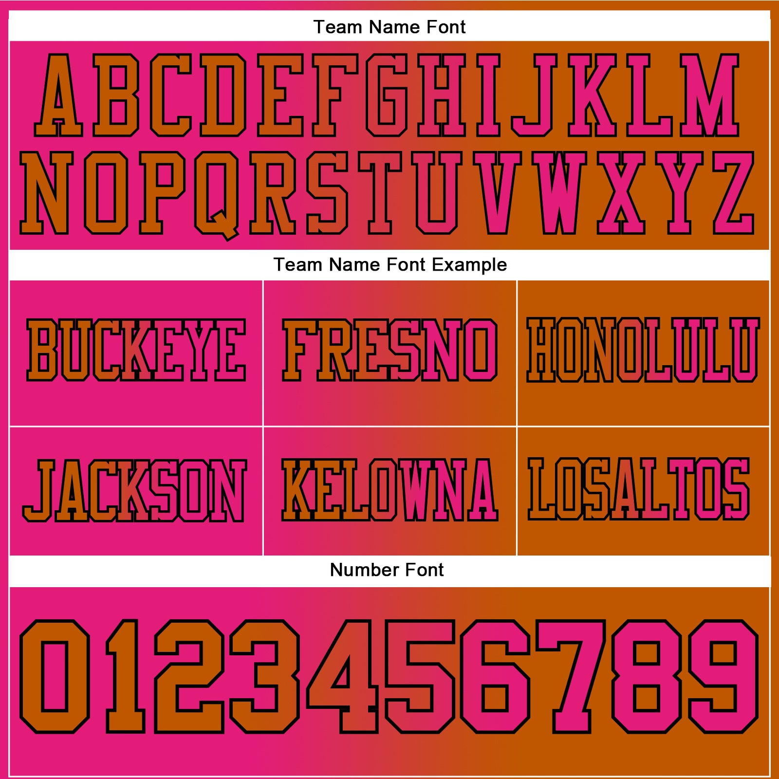 Custom Texas Orange Hot Pink-Black Authentic Gradient Fashion Football Jersey