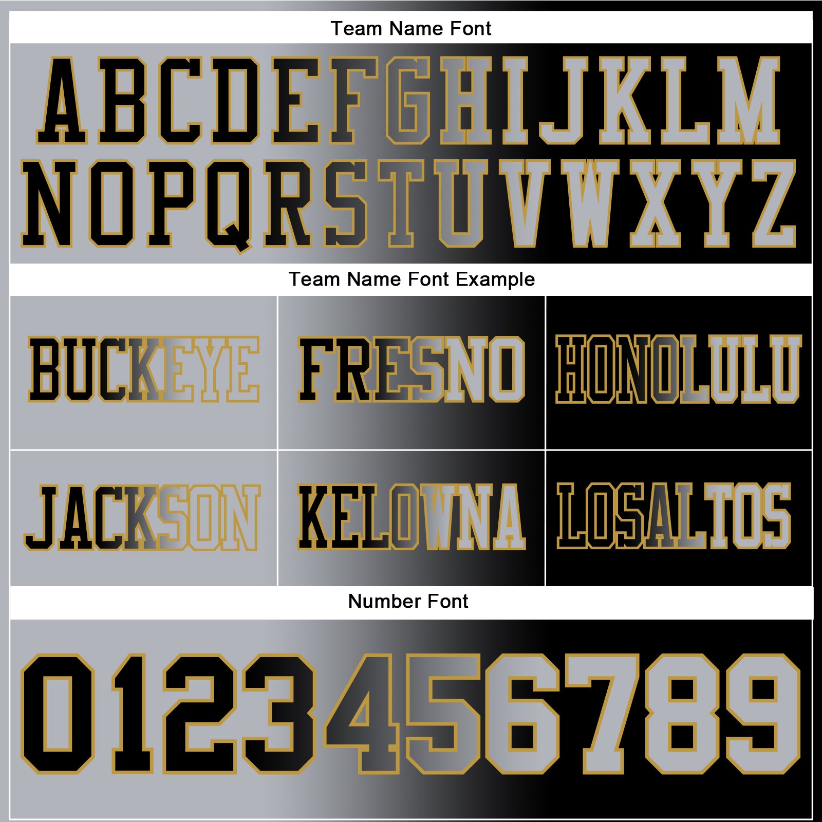 Custom Black Gray-Old Gold Authentic Gradient Fashion Football Jersey