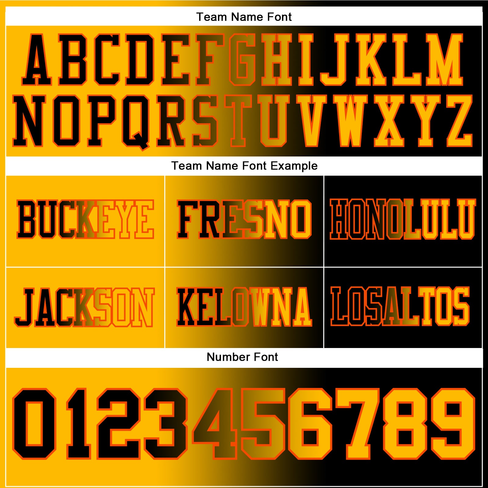 Custom Black Gold-Orange Authentic Gradient Fashion Football Jersey