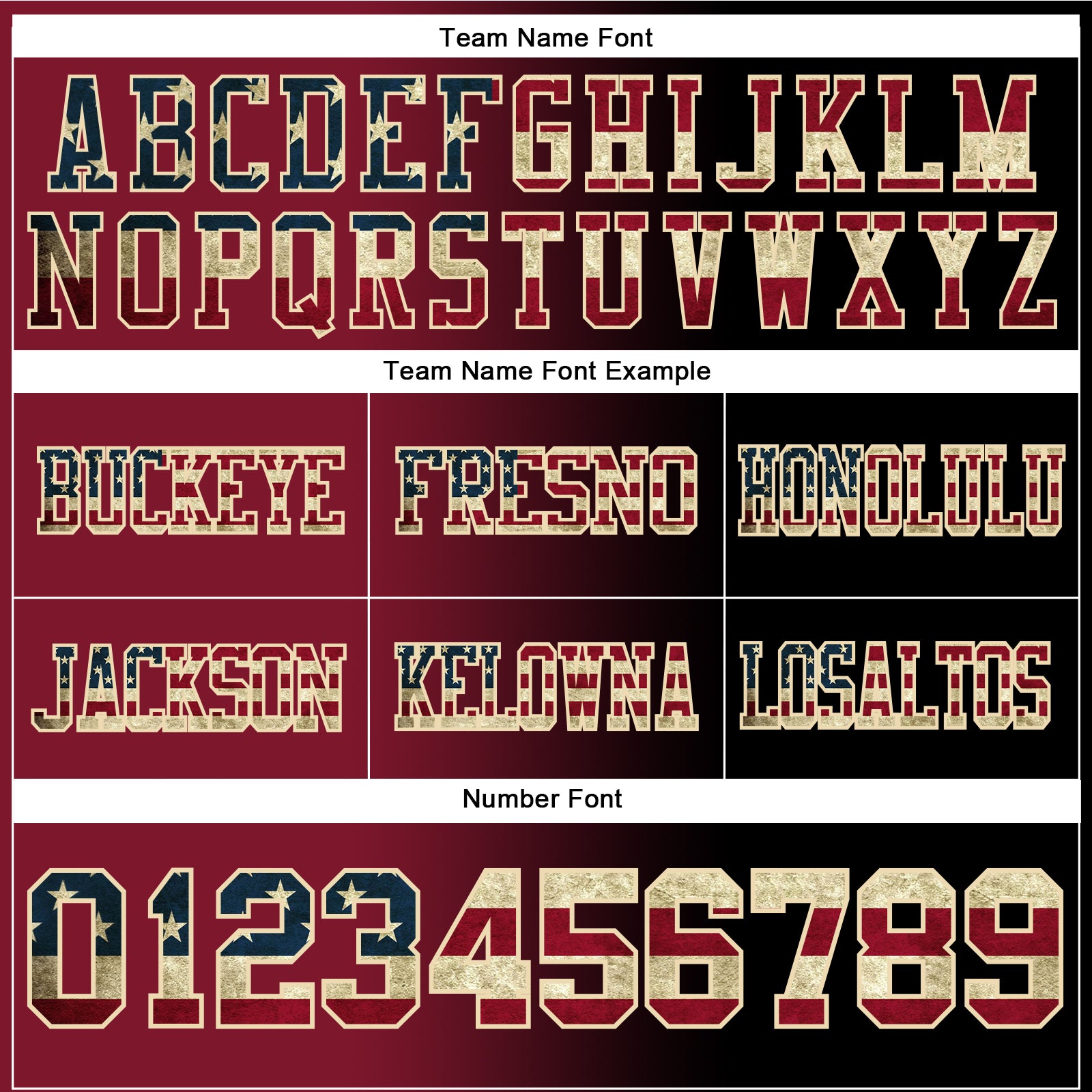 Custom Black Vintage USA Flag Crimson-Cream Authentic Gradient Fashion Football Jersey