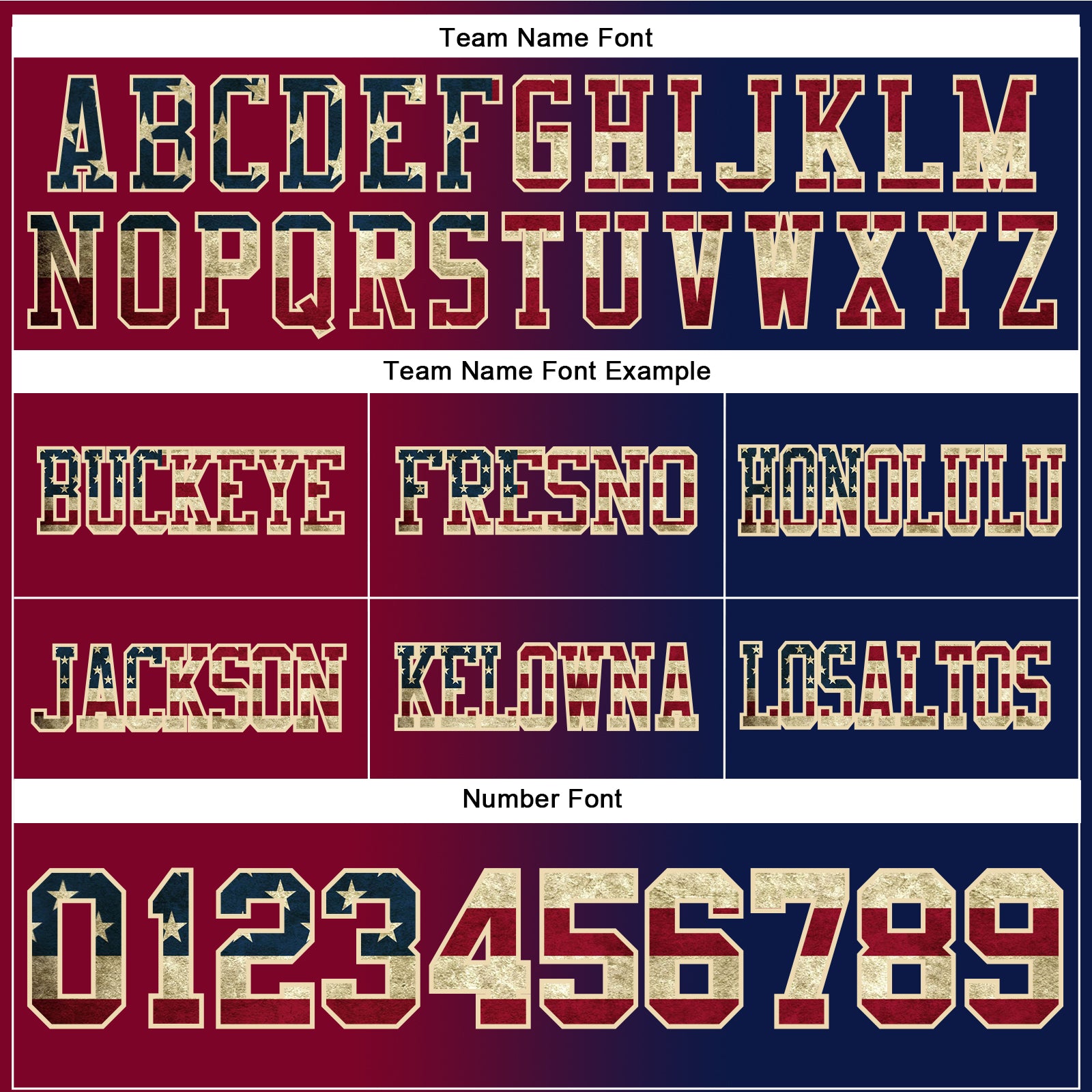 Custom Navy Vintage USA Flag Maroon-Cream Authentic Gradient Fashion Football Jersey