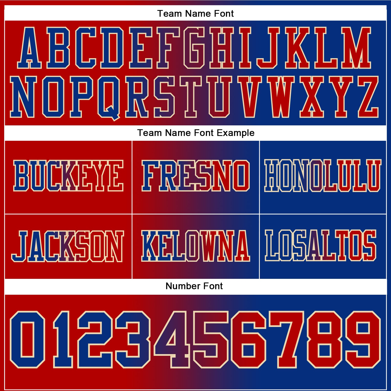 Custom Royal Red-Cream Authentic Gradient Fashion Football Jersey