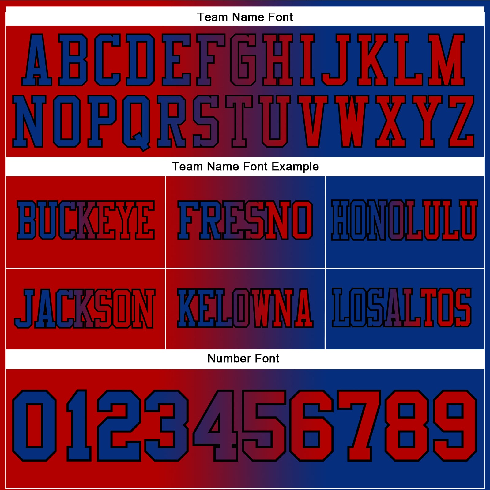 Custom Royal Red-Black Authentic Gradient Fashion Football Jersey