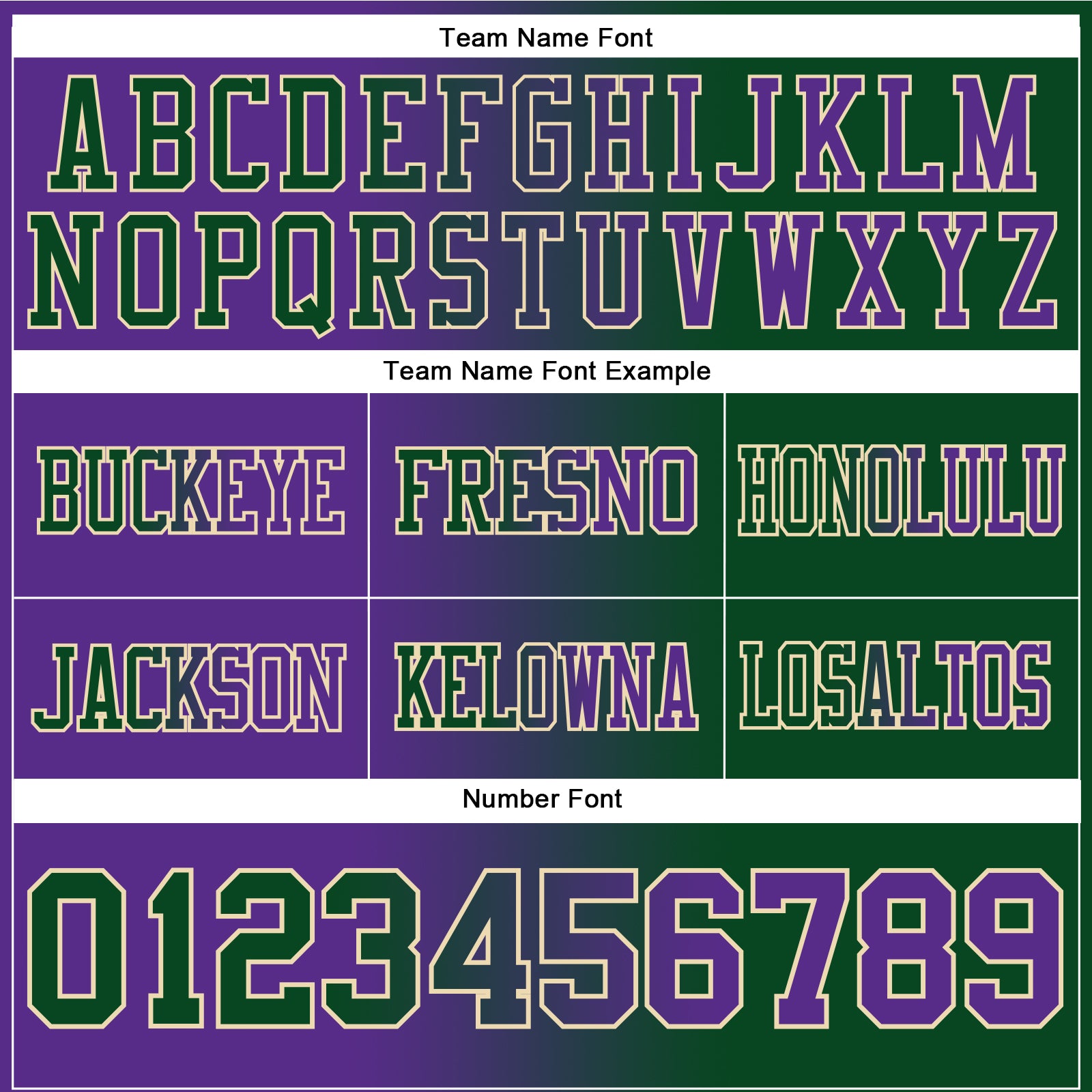 Custom Green Purple-Cream Authentic Gradient Fashion Football Jersey