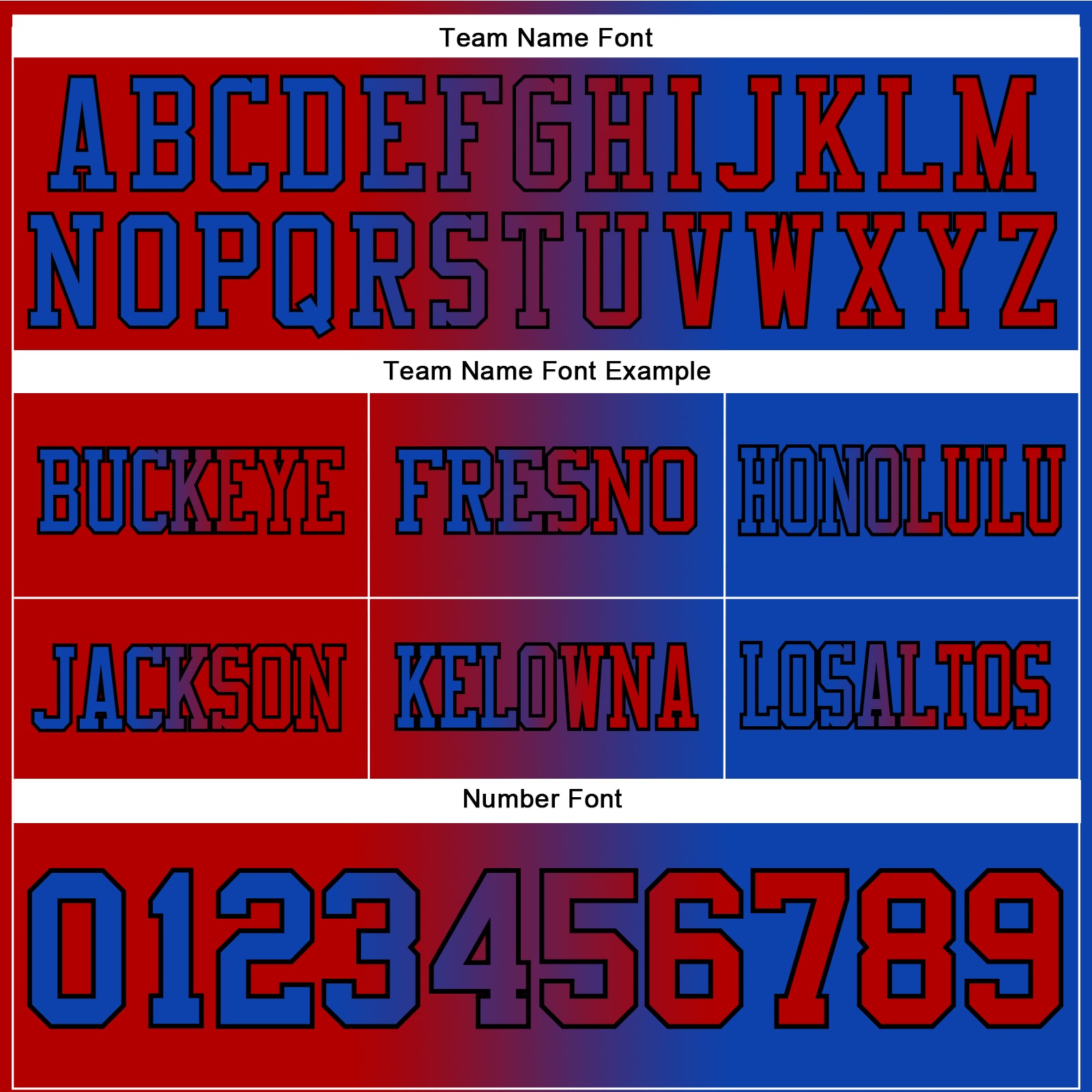 Custom Thunder Blue Red-Black Authentic Gradient Fashion Football Jersey