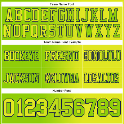 Custom Neon Yellow Neon Green-Navy Authentic Gradient Fashion Football Jersey