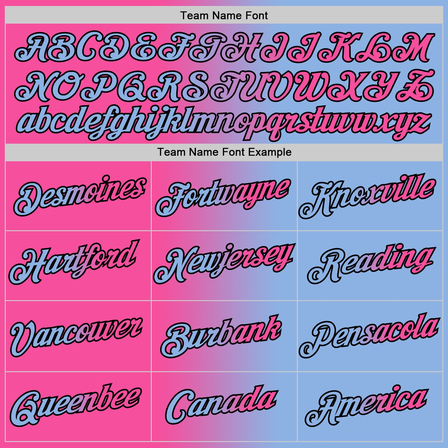 Custom Light Blue Pink-Black Gradient Fashion Performance T-Shirt