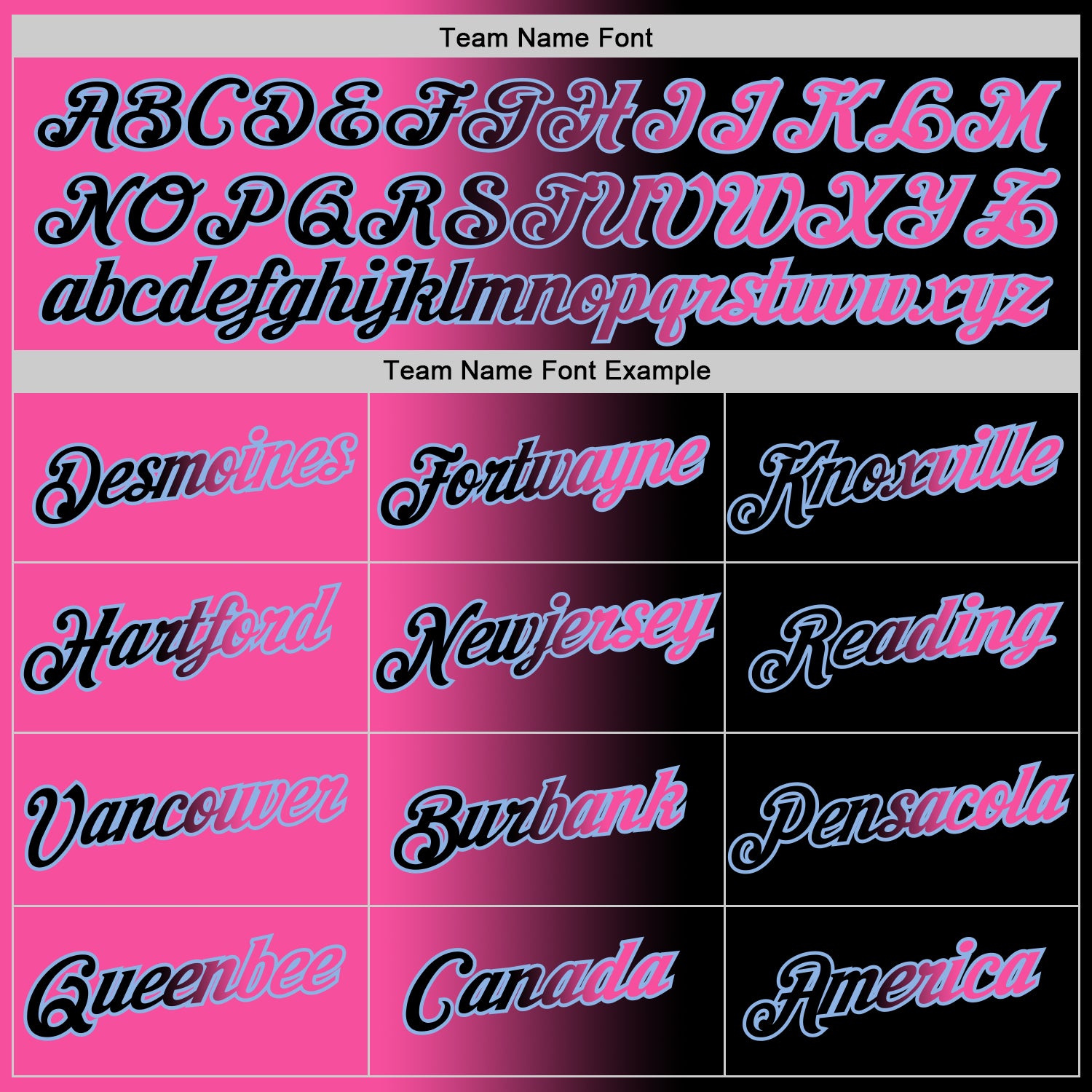 Custom Black Pink-Light Blue Gradient Fashion Performance T-Shirt