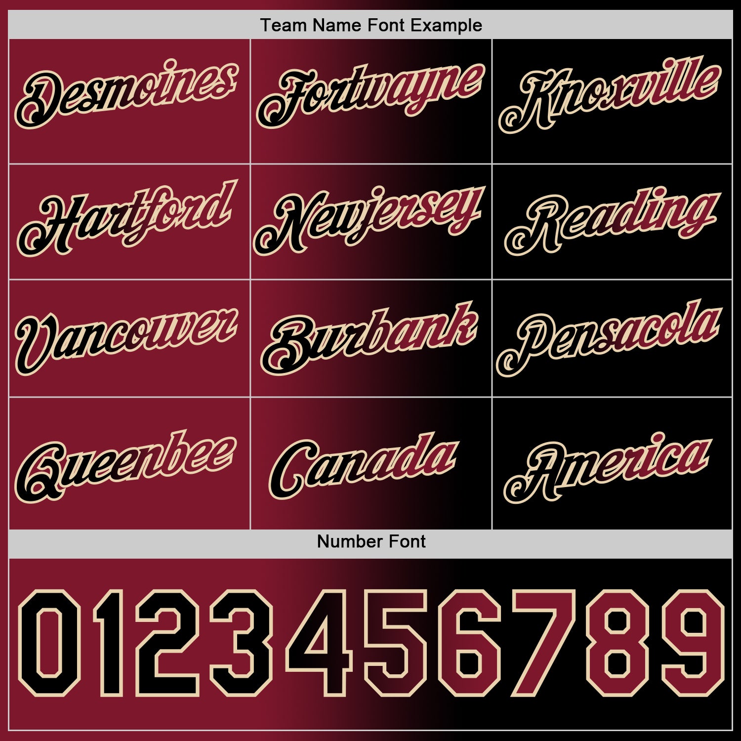 Custom Black Crimson-City Cream Gradient Fashion Performance T-Shirt