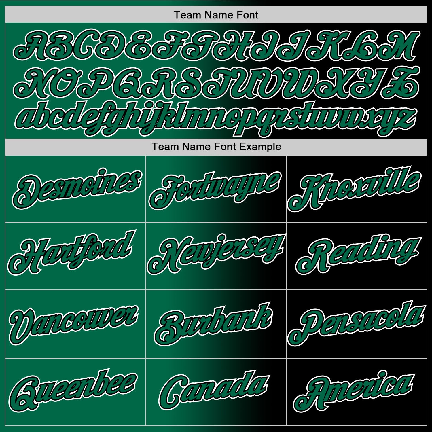 Custom Black Kelly Green-White Gradient Fashion Performance T-Shirt