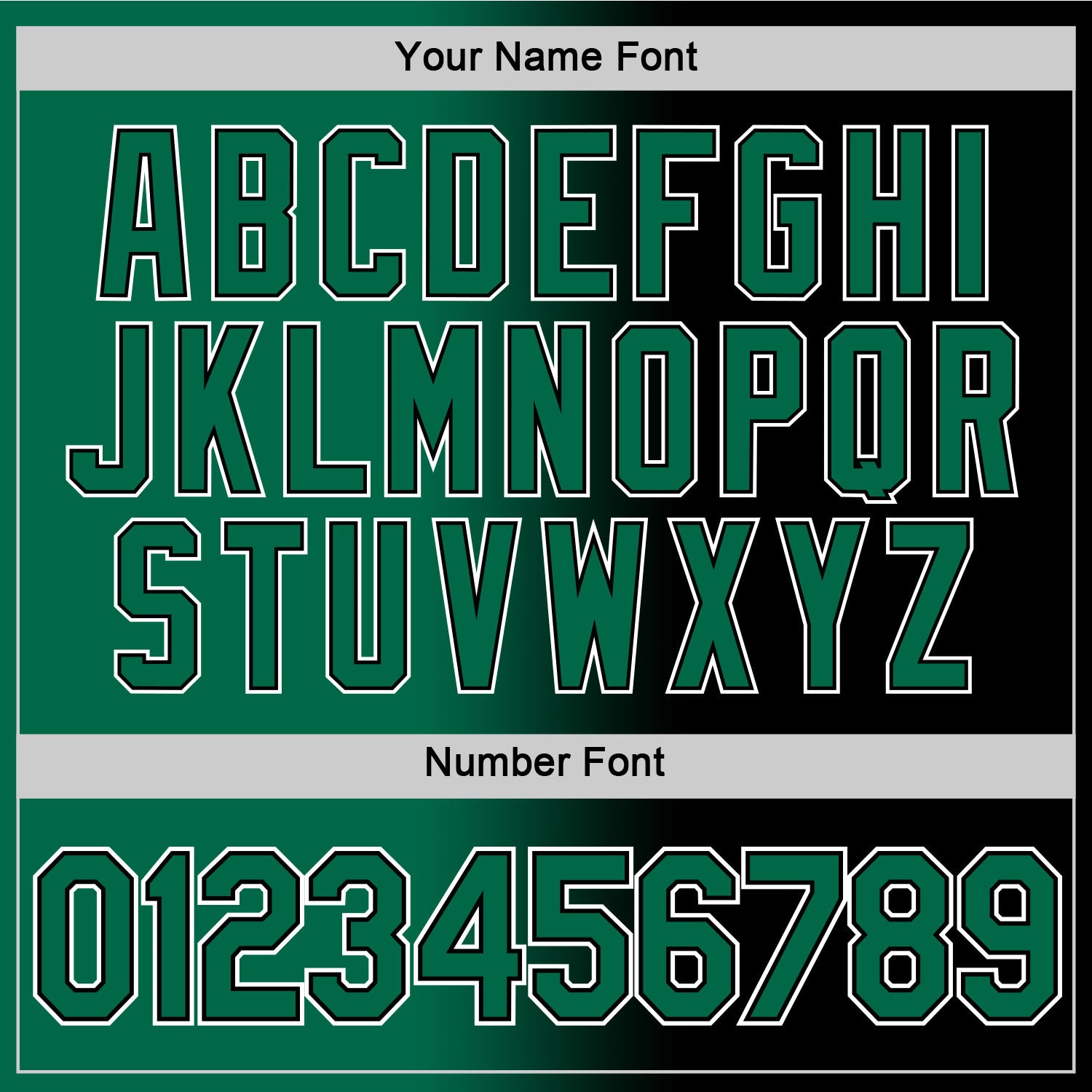 Custom Black Kelly Green-White Gradient Fashion Performance T-Shirt