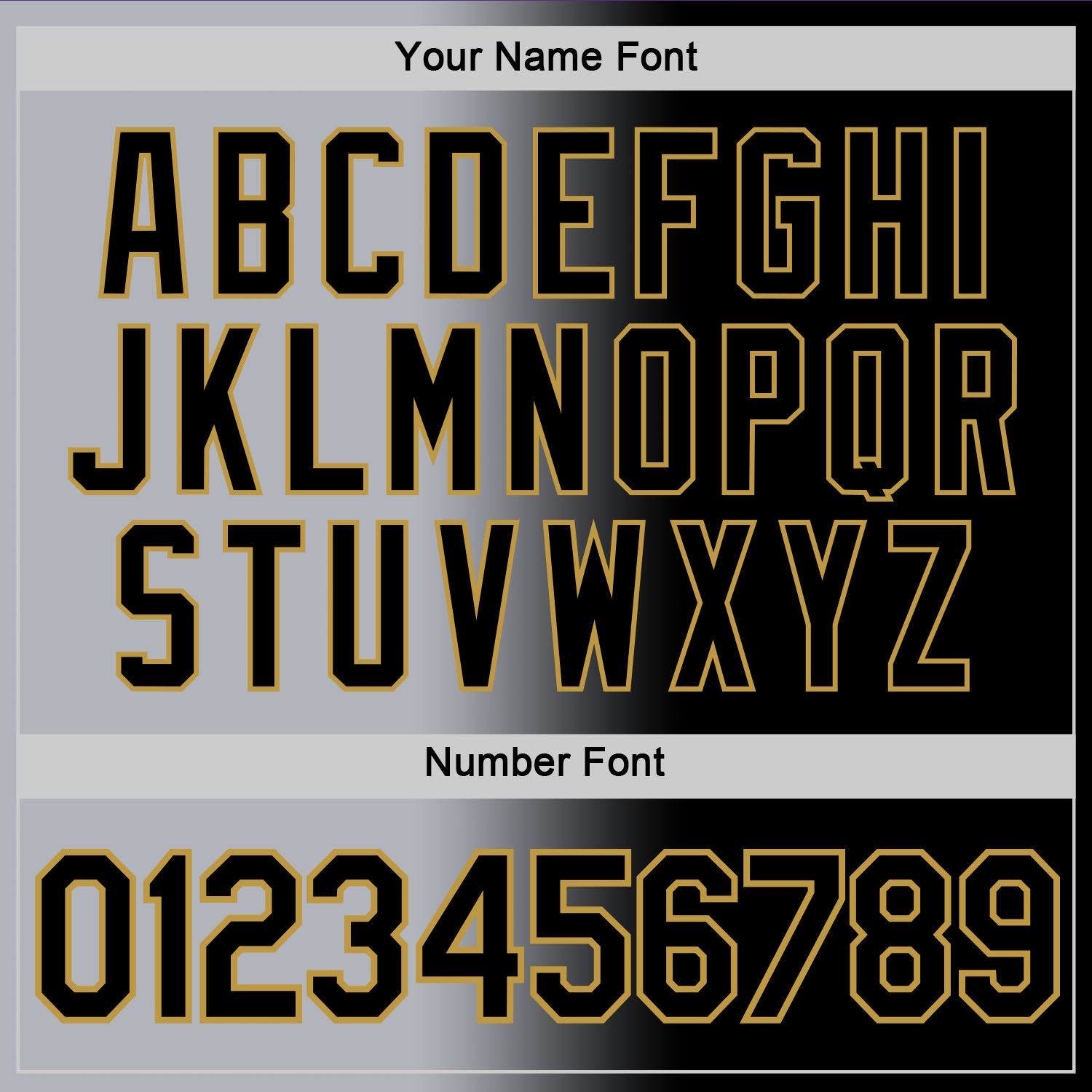 Custom Black Gray-Old Gold Gradient Fashion Performance T-Shirt