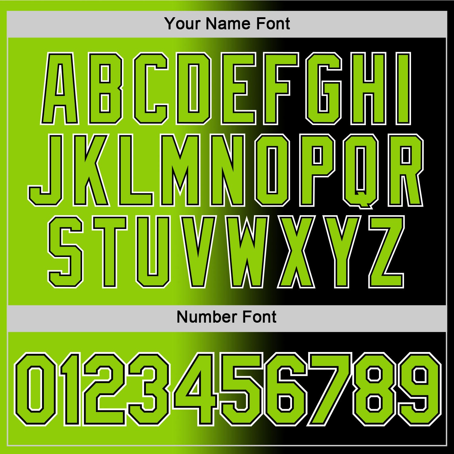 Custom Black Neon Green-White Gradient Fashion Performance T-Shirt