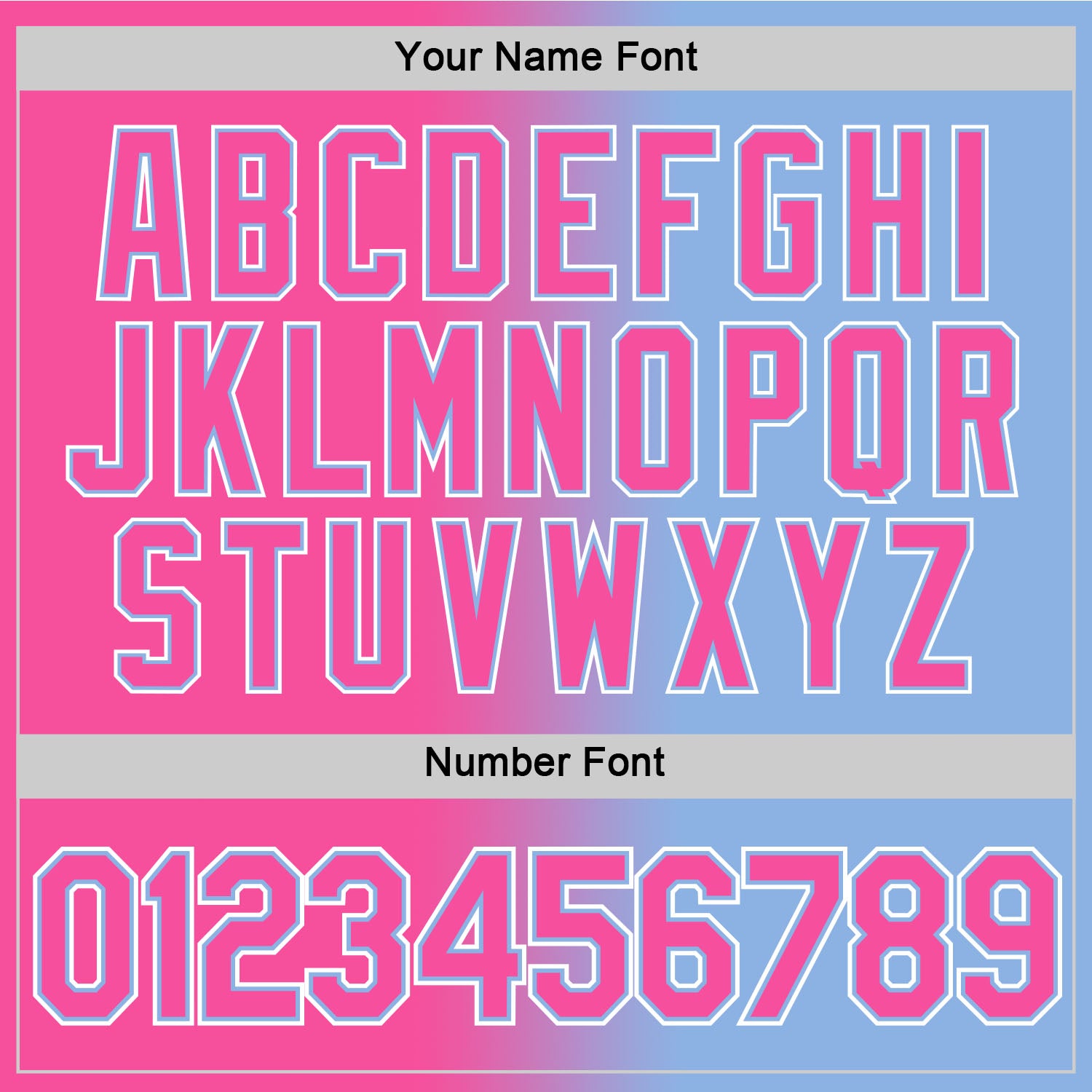 Custom Light Blue Pink-White Gradient Fashion Performance T-Shirt