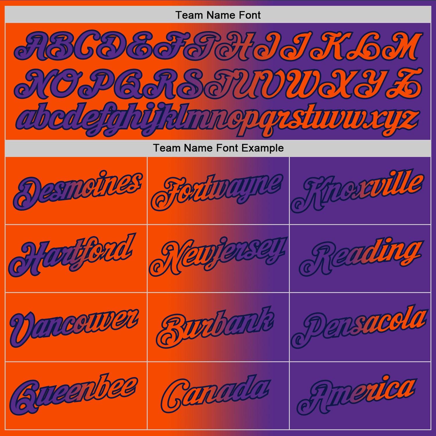 Custom Purple Orange-Navy Gradient Fashion Performance T-Shirt