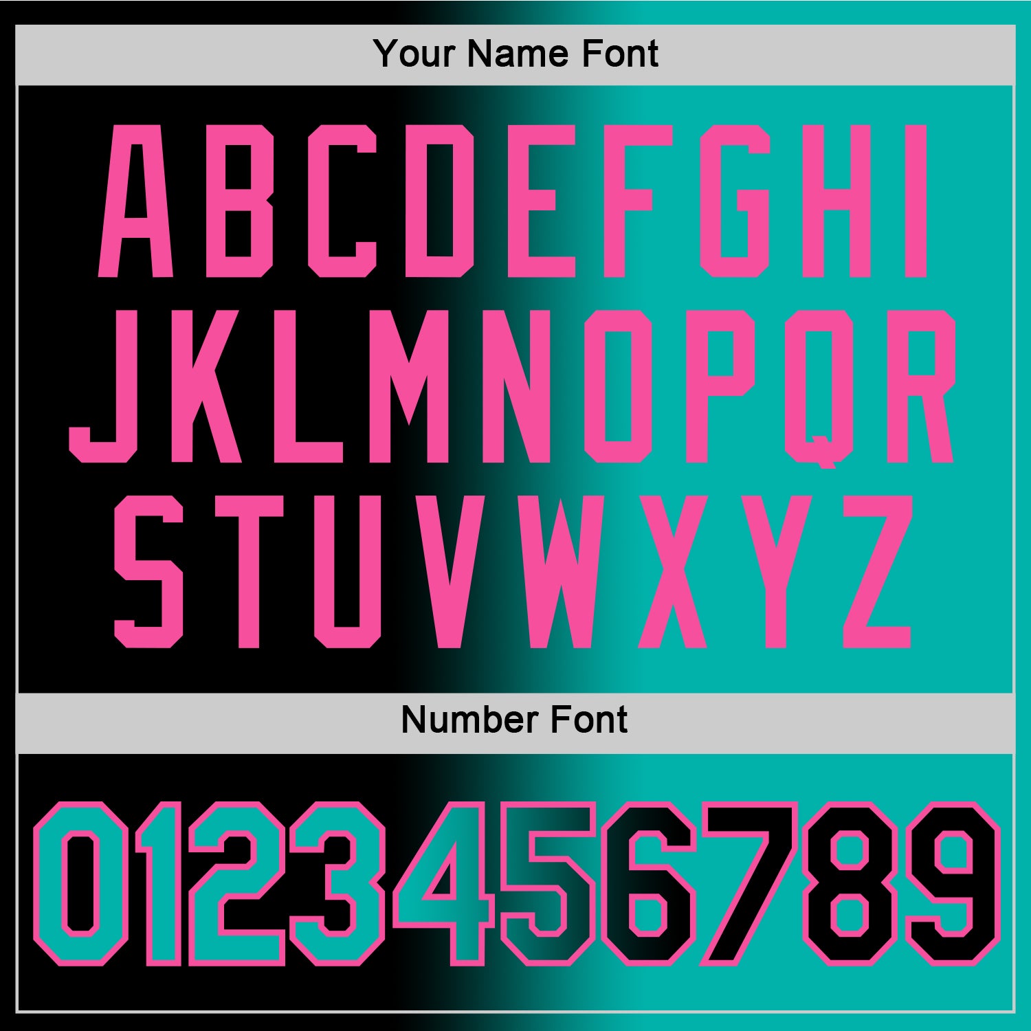 Custom Black Aqua-Pink Gradient Fashion Performance T-Shirt