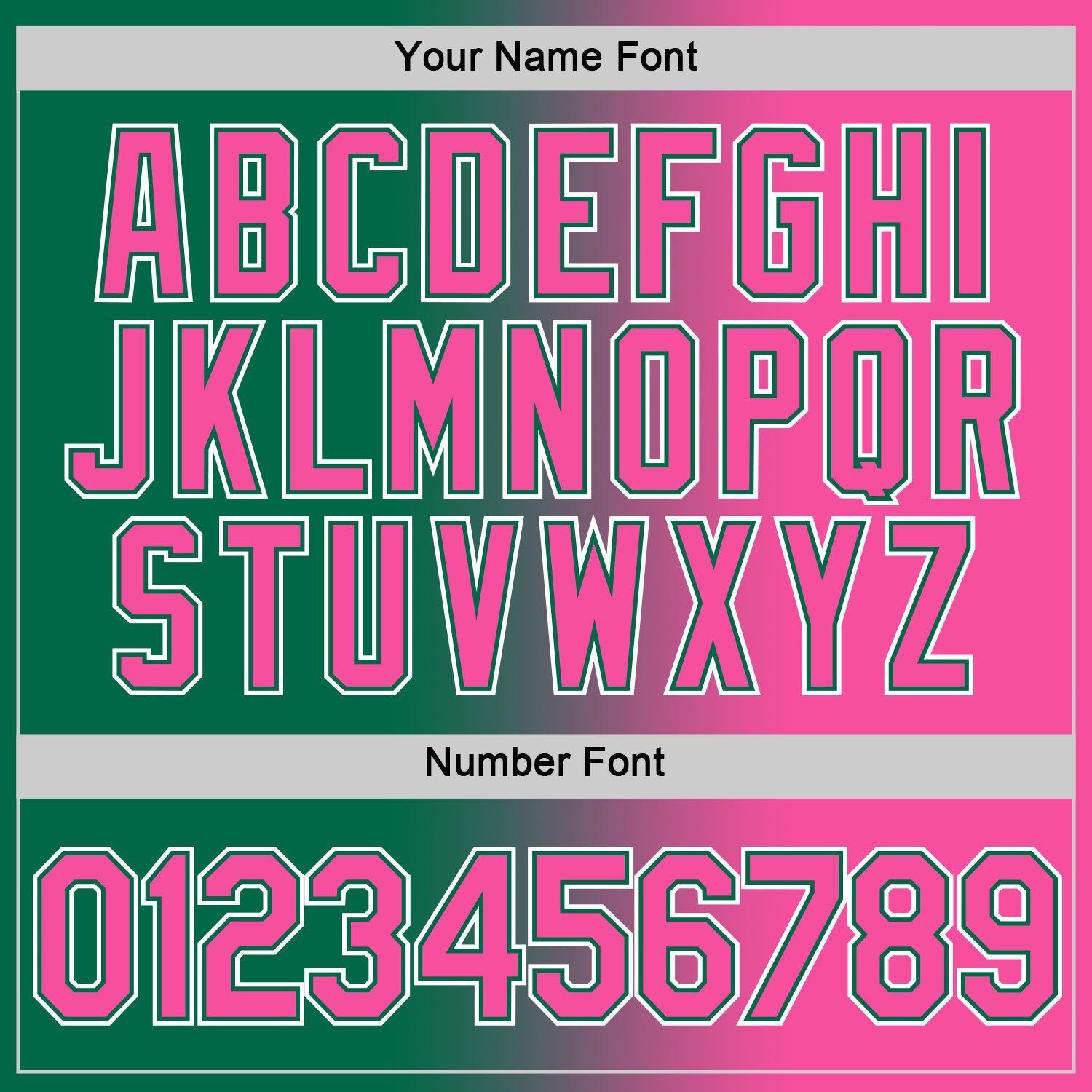 Custom Kelly Green Pink-White Gradient Fashion Performance T-Shirt