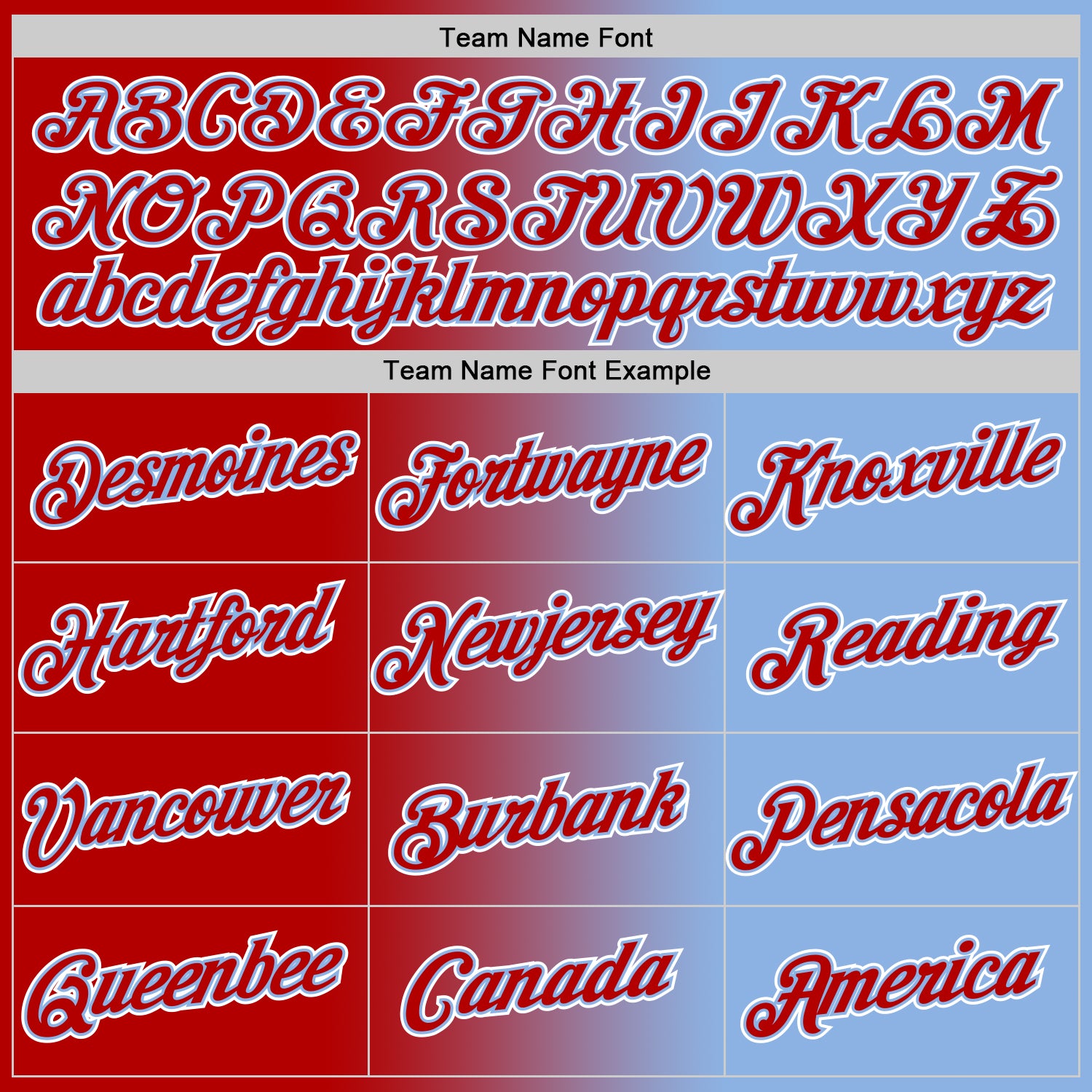 Custom Light Blue Red-White Gradient Fashion Performance T-Shirt