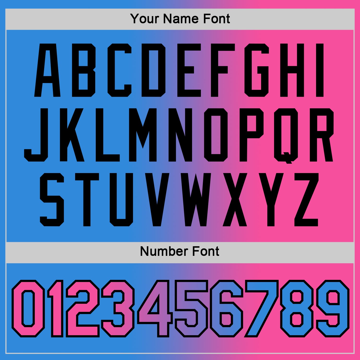 Custom Powder Blue Pink-Black Gradient Fashion Performance T-Shirt