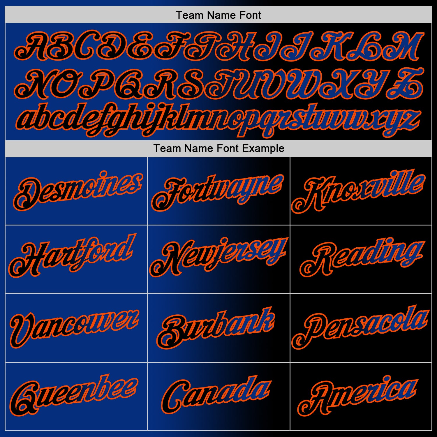 Custom Black Royal-Orange Gradient Fashion Performance T-Shirt