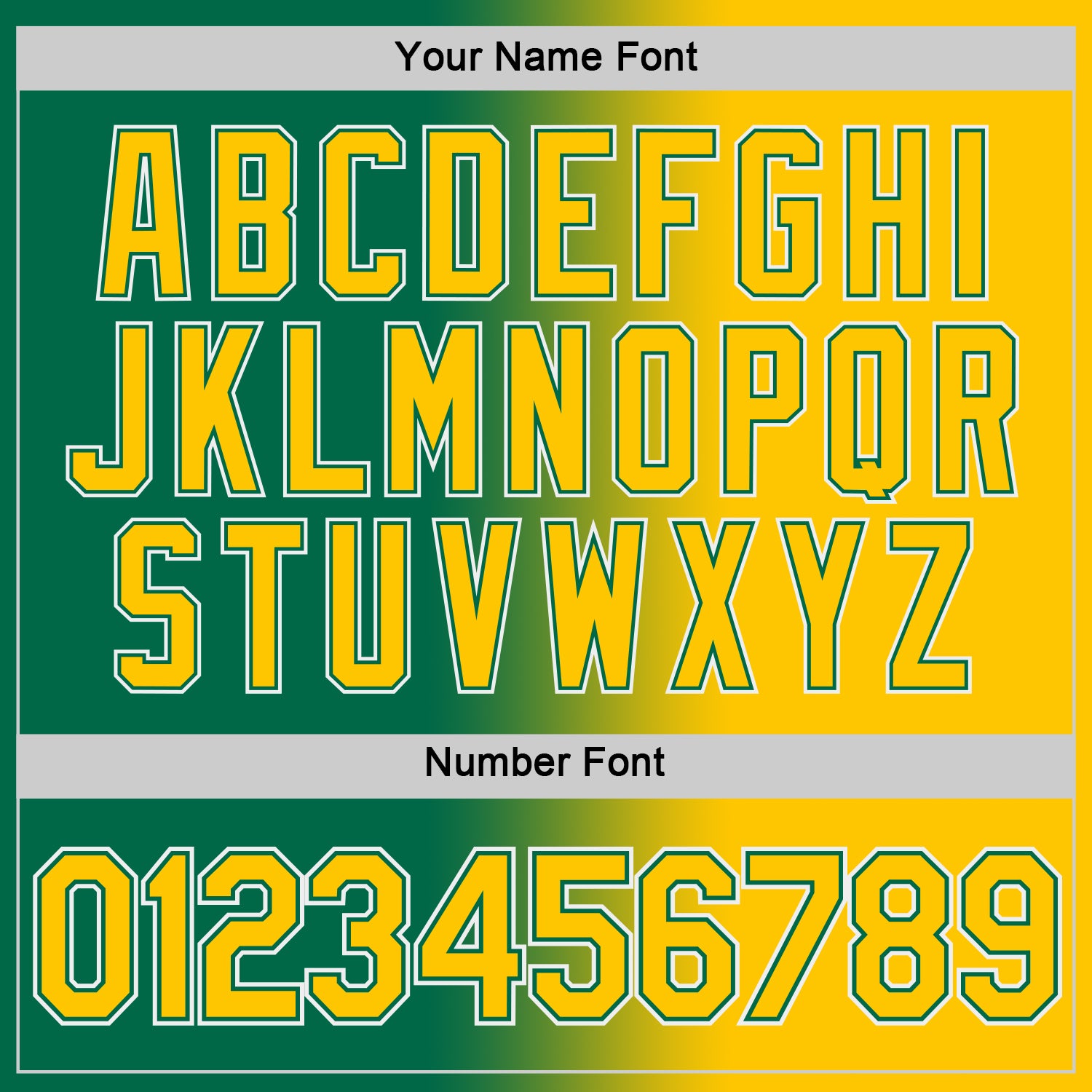 Custom Kelly Green Yellow-White Gradient Fashion Performance T-Shirt