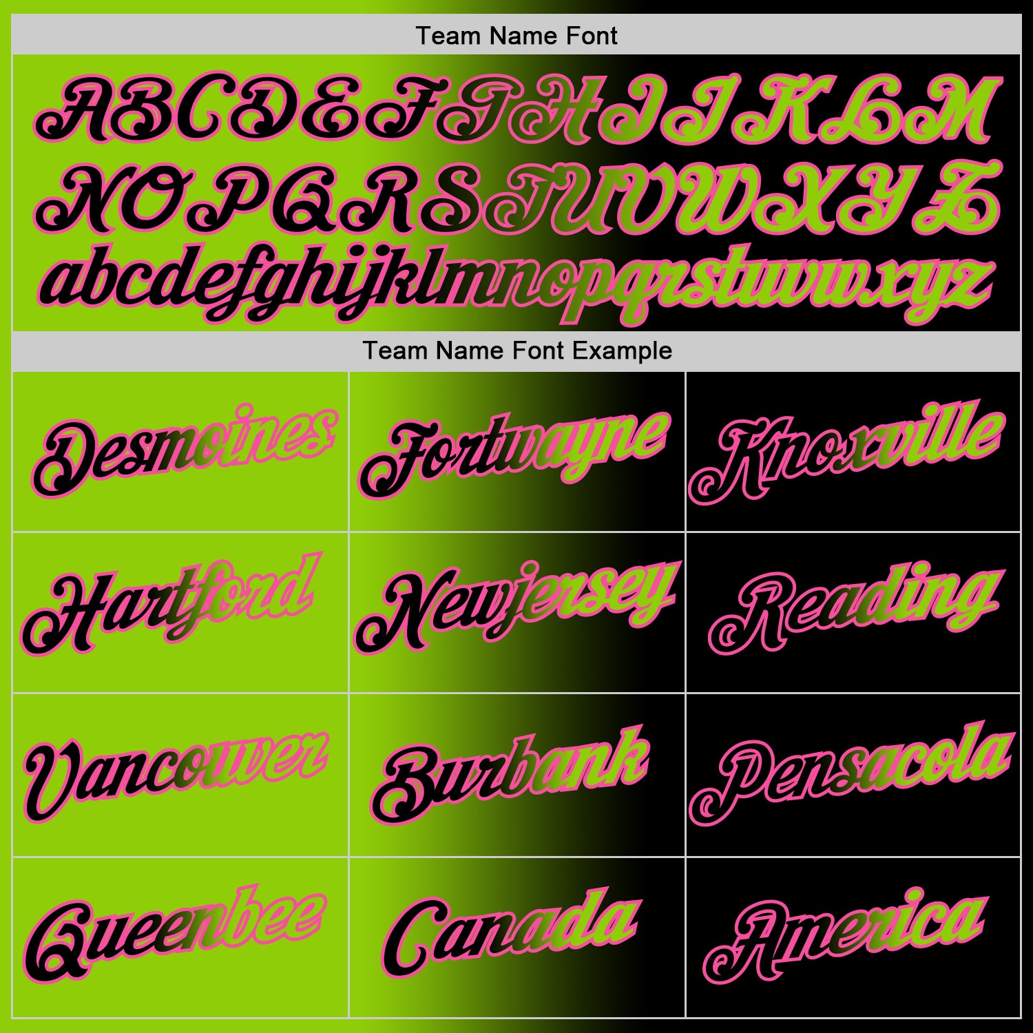 Custom Black Neon Green-Pink Gradient Fashion Performance T-Shirt