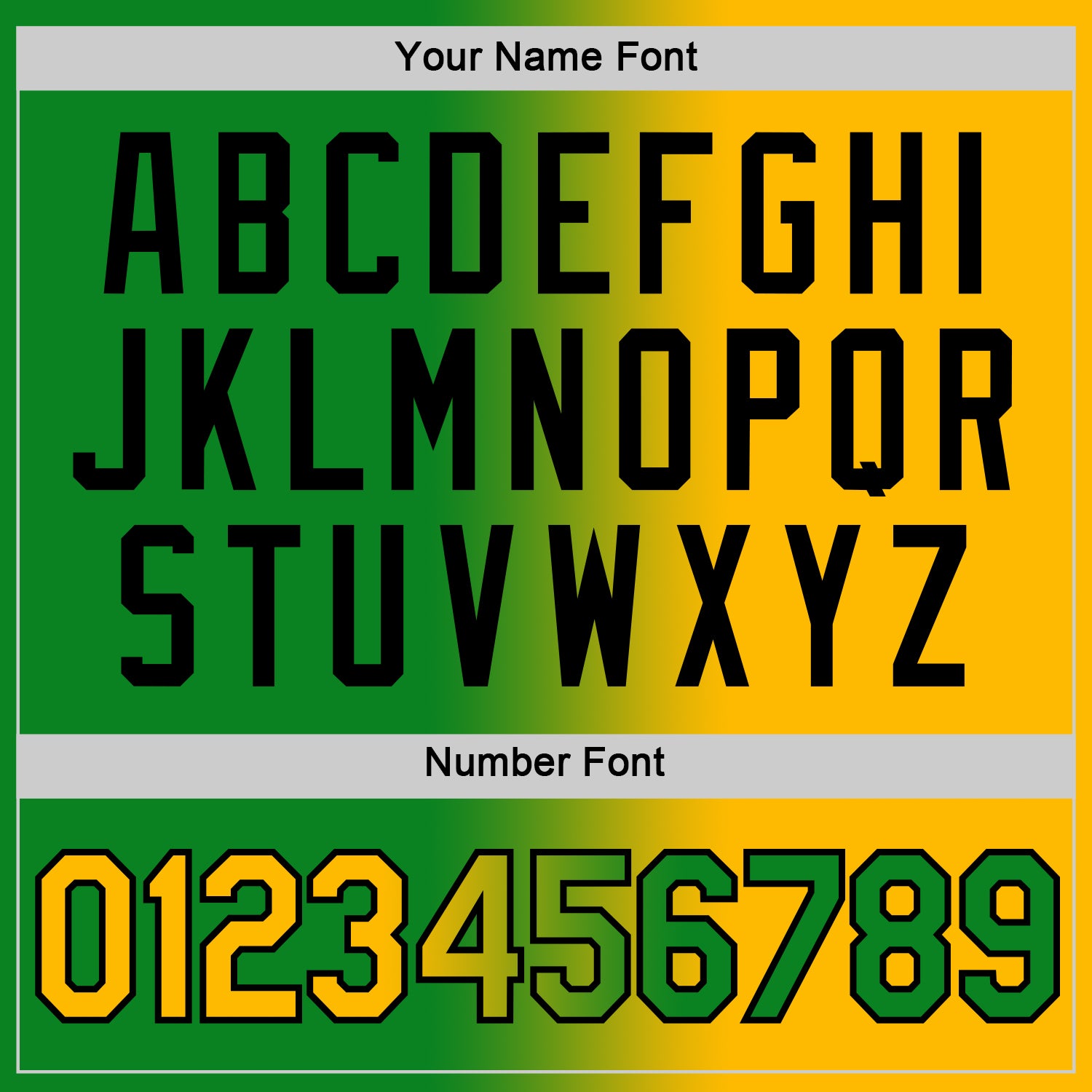 Custom Grass Green Gold-Black Gradient Fashion Performance T-Shirt