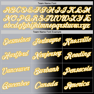 Custom Black Gold-Gray Gradient Fashion Performance T-Shirt