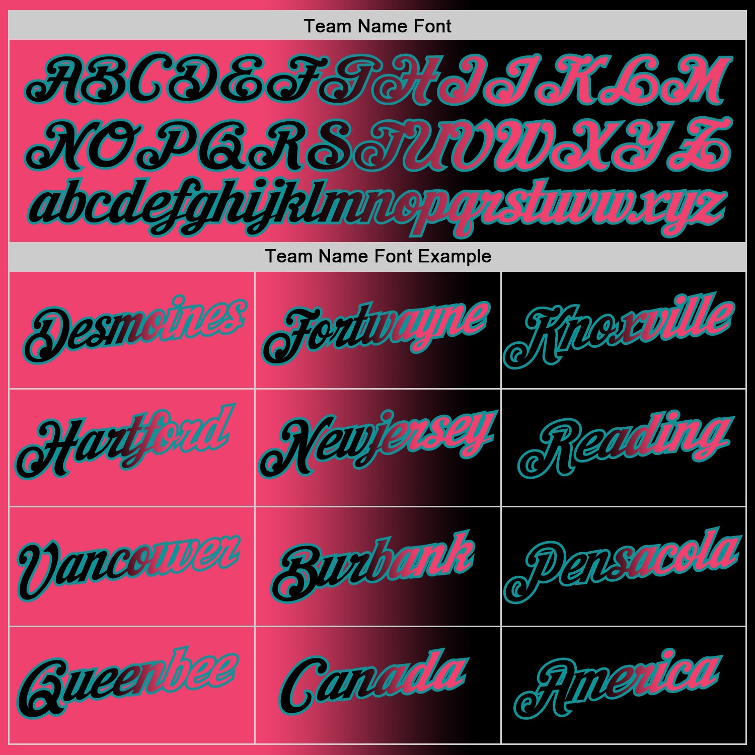 Custom Black Neon Pink-Teal Gradient Fashion Performance T-Shirt