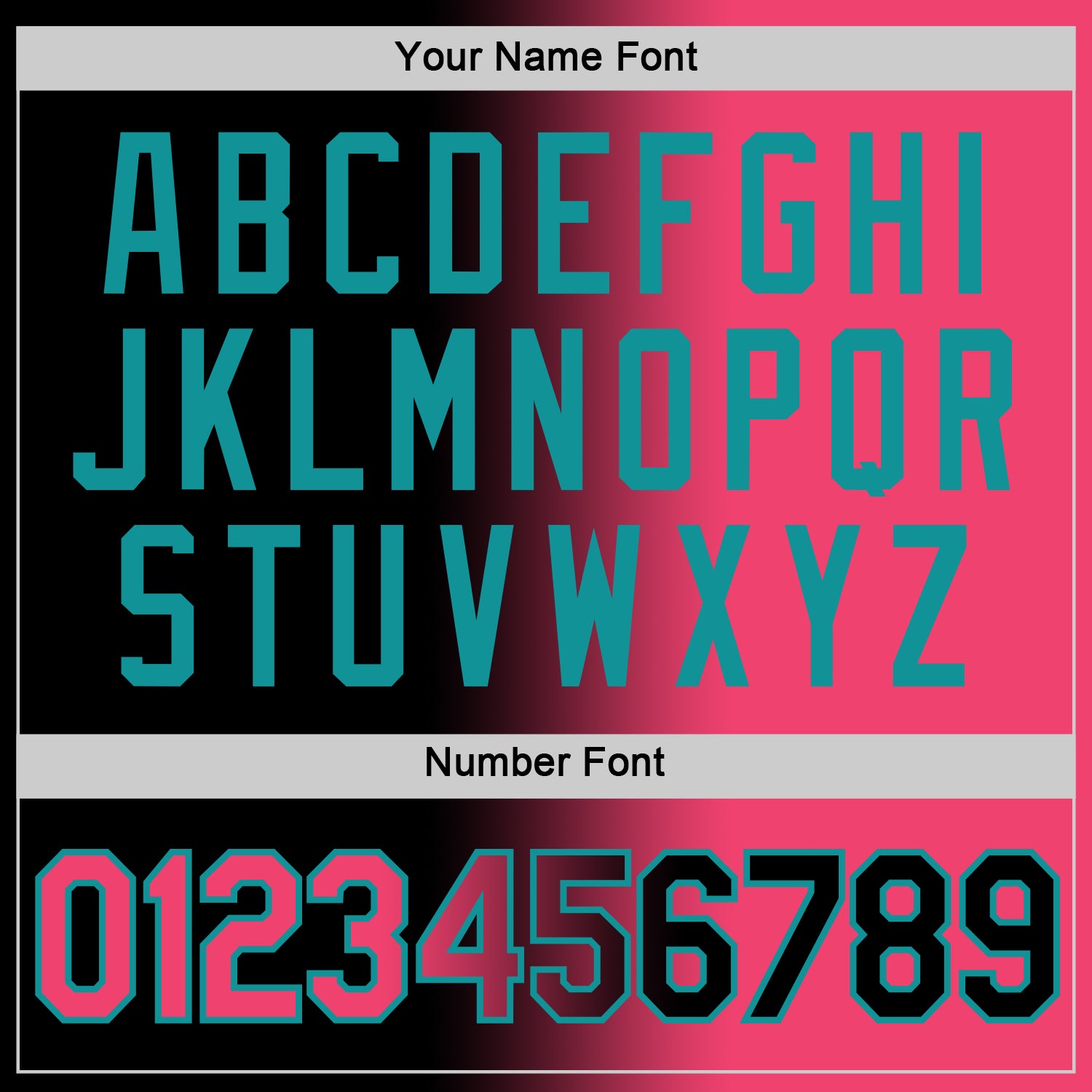 Custom Black Neon Pink-Teal Gradient Fashion Performance T-Shirt