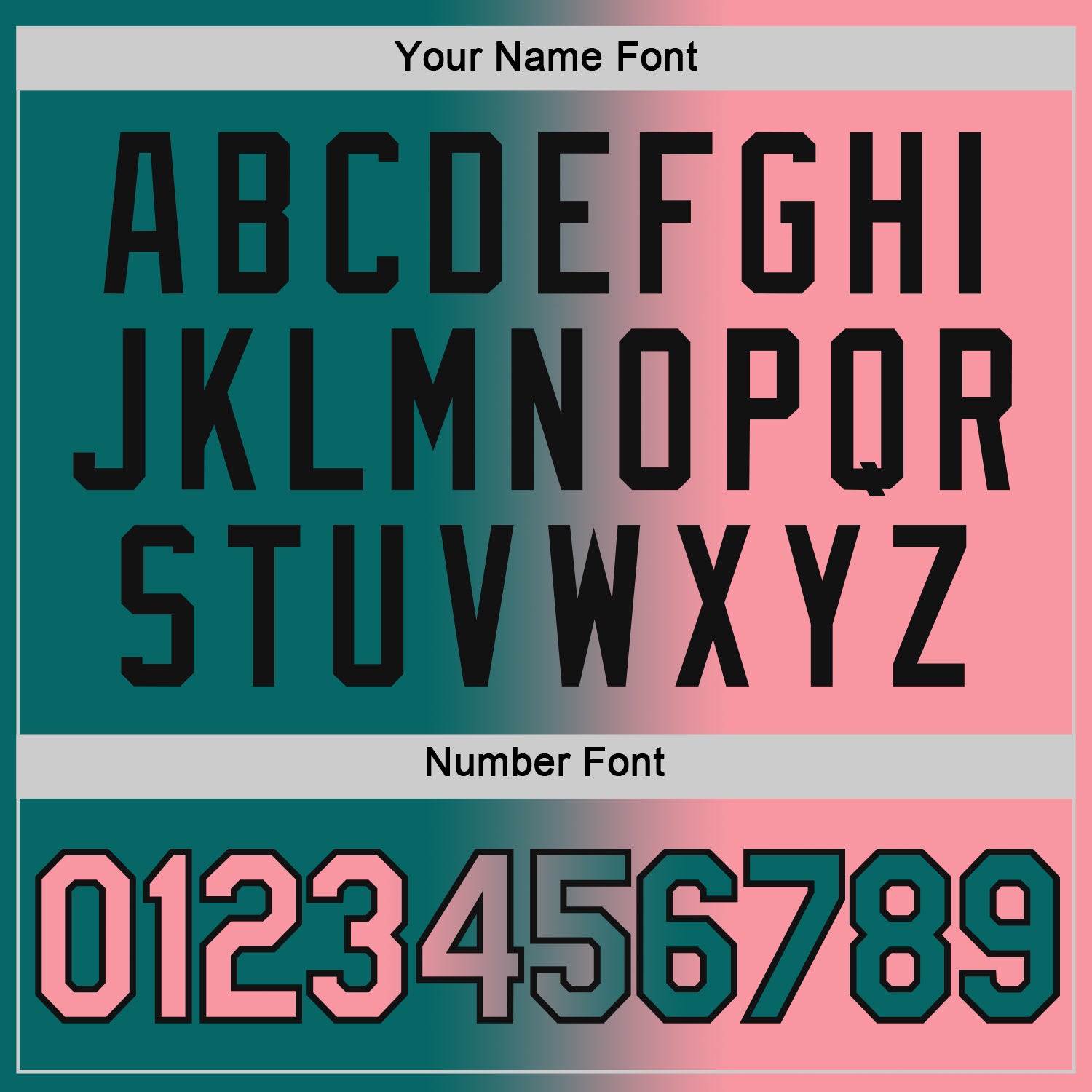 Custom Teal Medium Pink-Black Gradient Fashion Performance T-Shirt