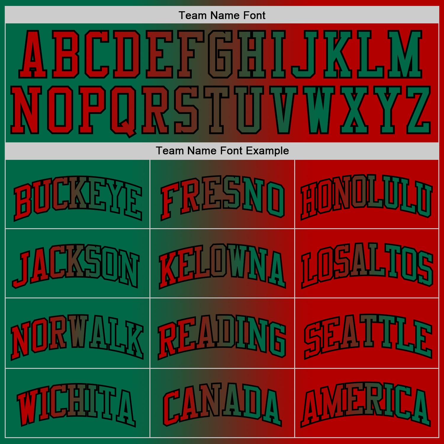 Custom Red Kelly Green-Black Authentic Gradient Fashion Basketball Jersey