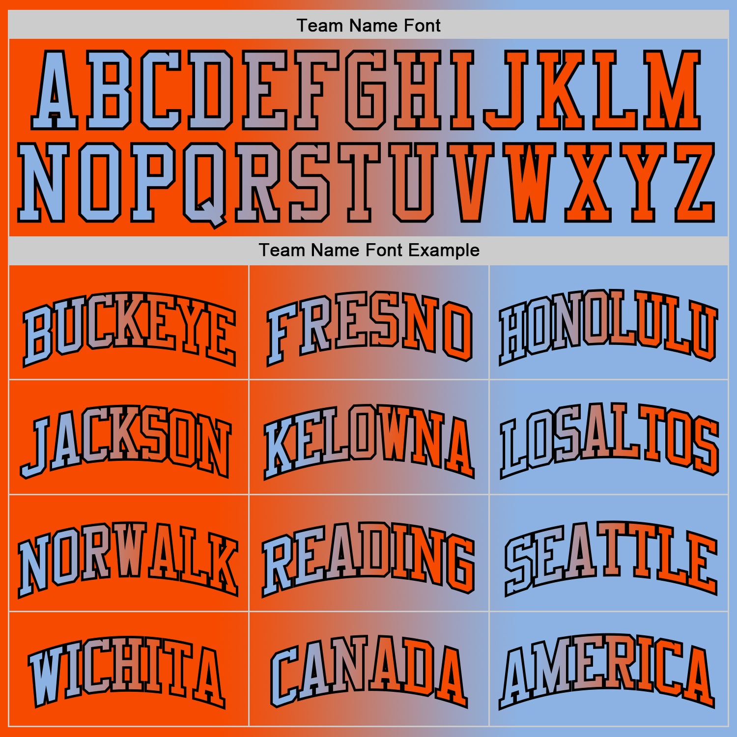 Custom Light Blue Orange-Black Authentic Gradient Fashion Basketball Jersey