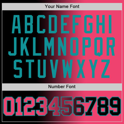Custom Black Neon Pink-Teal Authentic Gradient Fashion Basketball Jersey